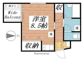 ベルド・ミール・サダ【301号室】の間取り