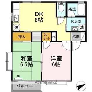 エトワールみむら A【1階】の間取り
