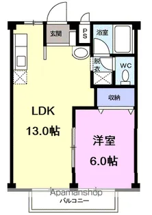 シティハイツYAMAKI【2階】の間取り