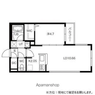 CASA VICOLO千歳(カーサヴィコロ千歳)【4階】の間取り