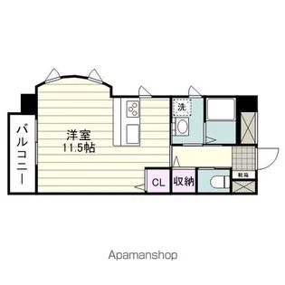 パークヒルズK【401号室】の間取り