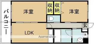 グランビューⅠ【305号室】の間取り