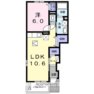 ノイ・ブリーゼⅡ【1階】の間取り