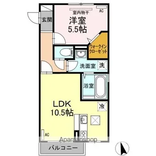 メゾン エミグラント A棟【1階】の間取り