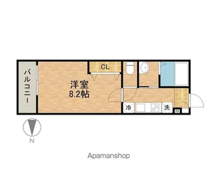 エステート野立【2階】の間取り