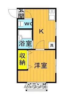 ニューハイツ舘Ⅱ【201号室】の間取り