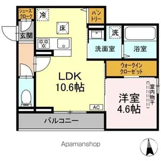 セイル吉備【1階】の間取り