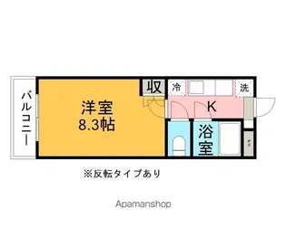 KDマンション平松【102号室】の間取り