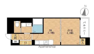 エルミナ リヴァージュ【302号室】の間取り