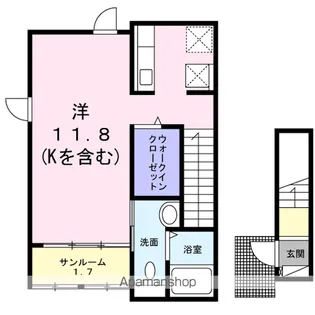 フィオーレ【2階】の間取り