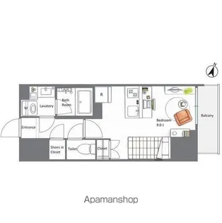 AIFLAT若松河田【12階】の間取り