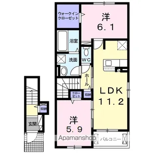 オタゴ【2階】の間取り