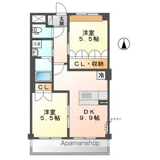 PARTIDA −パルティーダ−【2階】の間取り