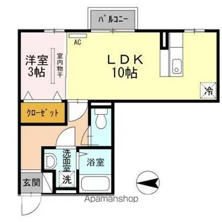 マリオン【2階】の間取り