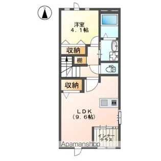 ミライエ赤間【2階】の間取り