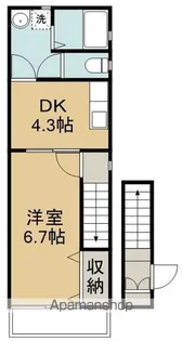 ブランスクエア【2階】の間取り