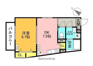 ウエルズ北小岩【1階】の間取り