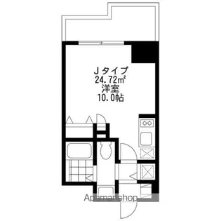 SIDE ONE【14階】の間取り