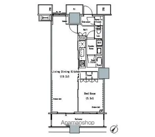 THE TOKYO TOWERS MIDTOWER【10階】の間取り