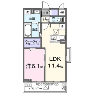 セレニテ A【1階】の間取り