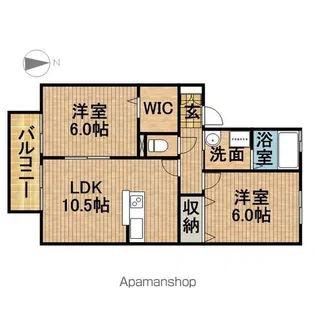 リビングタウン家代の里A【2階】の間取り