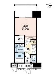 サヴォイ ラ・サブリエール【1507号室】の間取り