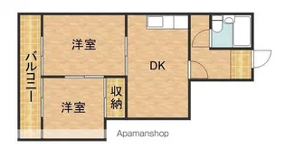 プラタナス30【3B号室】の間取り