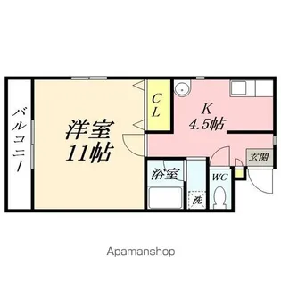 カーサ大薮【2階】の間取り