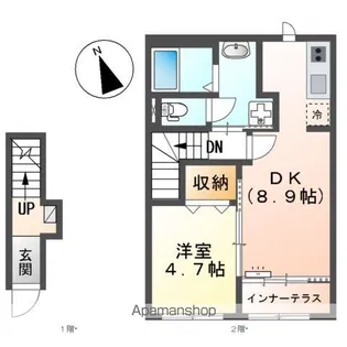 SEIRAN Ⅱ【2階】の間取り