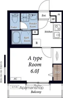ヴィラ磯子【4階】の間取り