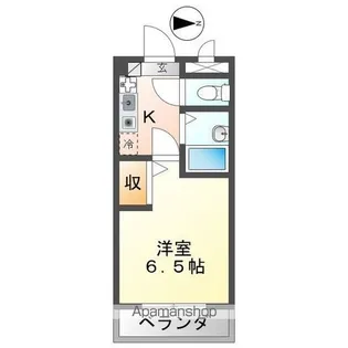 滋賀県東近江市八日市町【マンション】の間取り