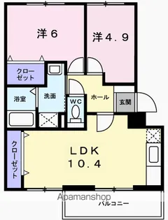 サンリッチ青山【202号室】の間取り