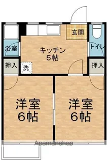 コーポ田中A棟【2階】の間取り