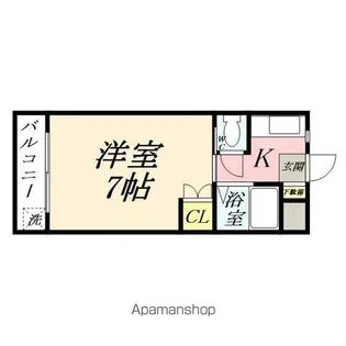 ラ・パルテール福富 壱番館【142号室】の間取り