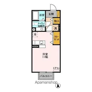 ノーベルパーク 15・16・17【16201号室】の間取り
