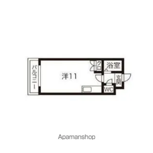 キャンパスビレッジ【407号室】の間取り