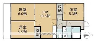 メリディアン【505号室】の間取り