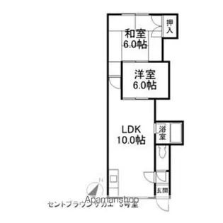 セントブラウンサカエ【2階】の間取り