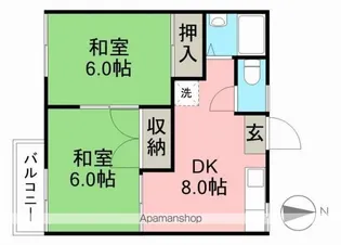 コーポキラ【2階】の間取り
