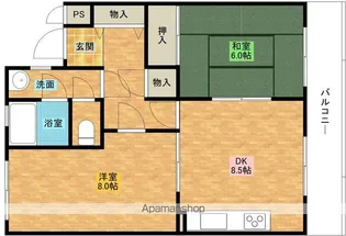 カサド・エムズ【4階】の間取り