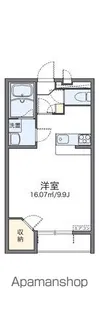 レオパレスシェソワⅡ【1階】の間取り