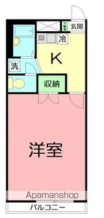 アムール長坂弐番館【1階】の間取り