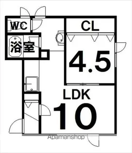 ラルゴ【D号室】の間取り