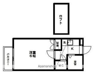 ロフティ吉成【101号室】の間取り