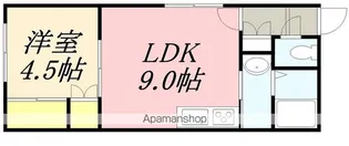 シティハイムワンセルフⅡ【101号室】の間取り