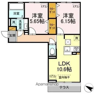 BLESS 蘇我【1階】の間取り