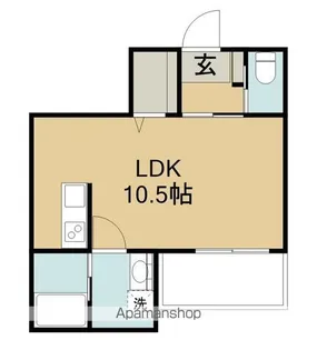 LIEN鯨多【304号室】の間取り