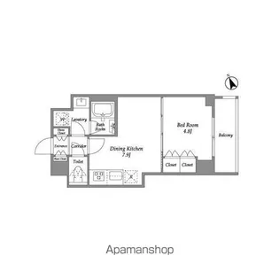 プラネソシエ青戸【3階】の間取り