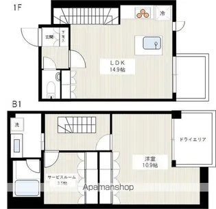 東京都目黒区八雲2丁目【マンション】の間取り
