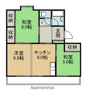 ハイツララポート【205号室】の間取り